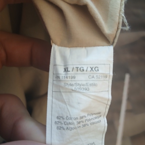 Quiksilver Edition Shirt Mens XXL 2XL Tan Palm Tree Comfort Fit Button Camp - Picture 8 of 10